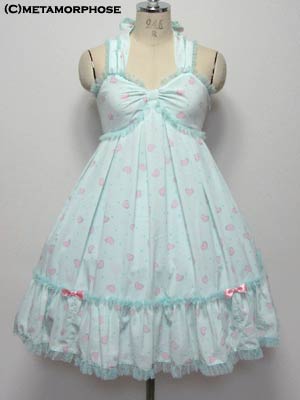 メタモルフォーゼ CL 「ハートプリントJSK」 CL / Heart Print High Waist JSK by Metamorphose Temps de Fille
