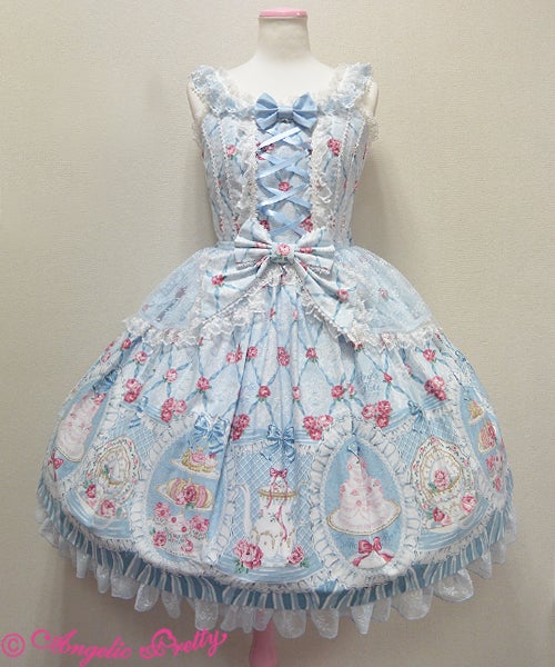 Angelic Pretty Salon de thé Rose JSK ラベ Salon de thé Rose JSK by Angelic Pretty