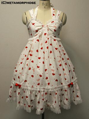 メタモルフォーゼ CL 「ハートプリントJSK」 CL / Heart Print High Waist JSK by Metamorphose Temps de Fille