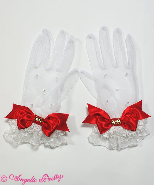Love♡ribbonページ Love Ribbon Short Gloves by Angelic Pretty