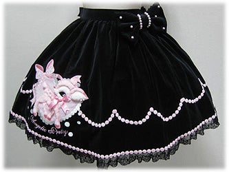 Milky-chan the Fawn Applique Skirt by Angelic Pretty