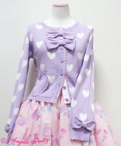 Throbbing Heart Knit Cardigan (Tokimeki Heart Knit Cardigan) by