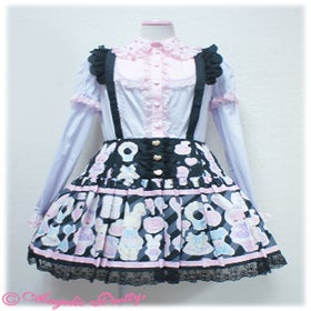 Fancy Paper Dolls Skirt by Angelic Pretty