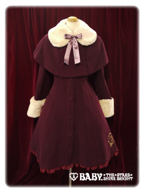 Feather Rose Embroidered Coat with Cape by Alice and the Pirates