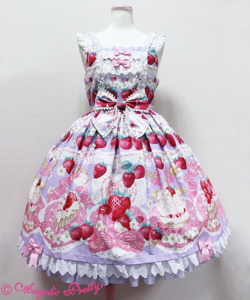 Angelic Pretty strawberry whip シロ Strawberry Whip JSK by Angelic Pretty