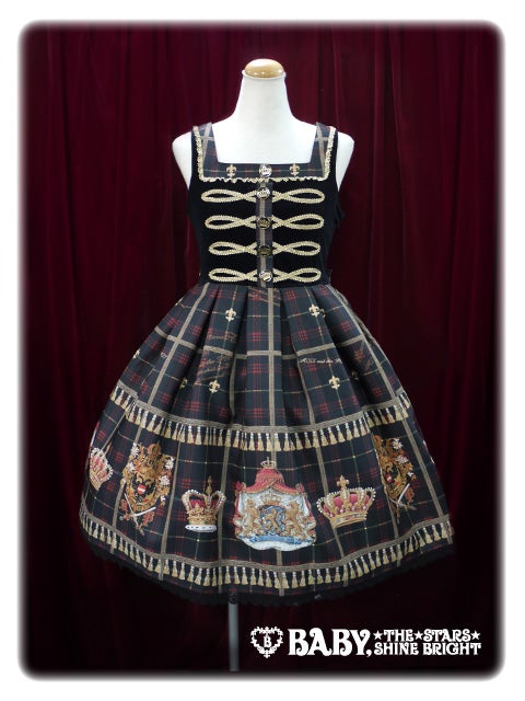  crown's tea package 柄 JSK 黒 388a842f-9f51-54f6-8d3a-