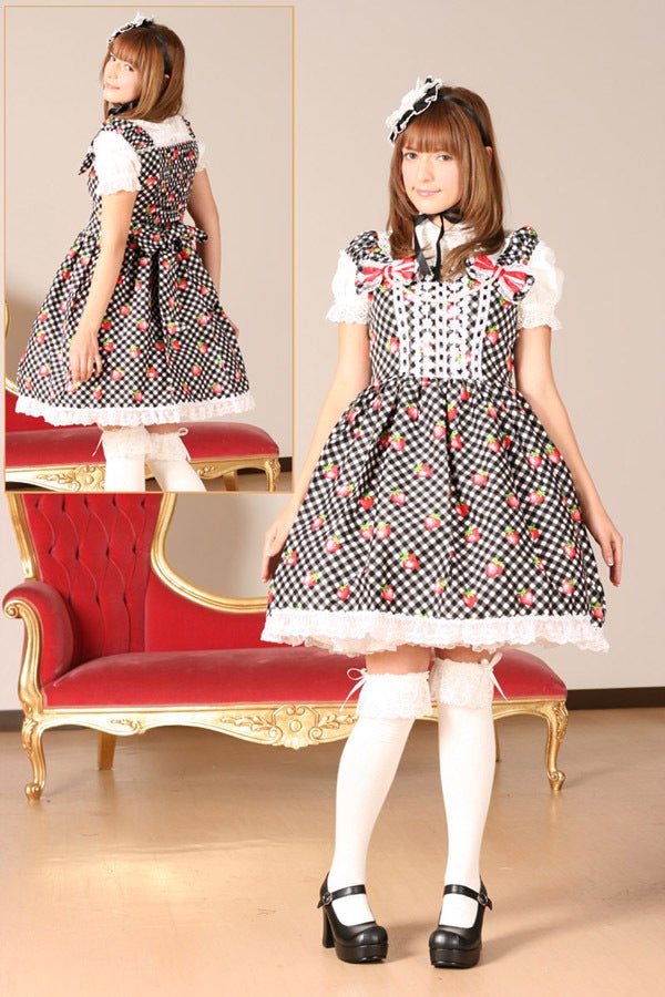 Strawberry Print JSK (g068-g069) by Bodyline