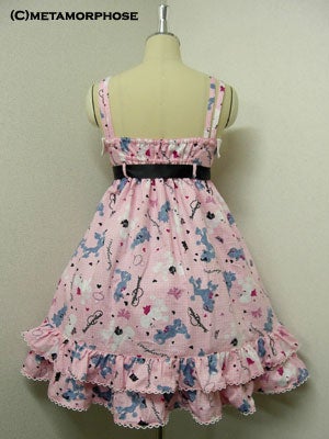 Vintage Poodle High Waist JSK by Metamorphose Temps de Fille