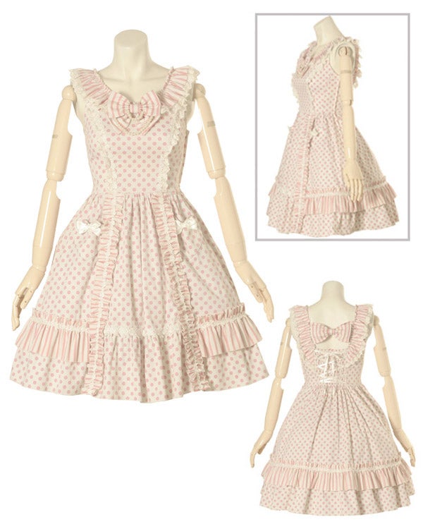 Roseanne Polka Dot Stripe JSK (g1284-g1286) by Bodyline