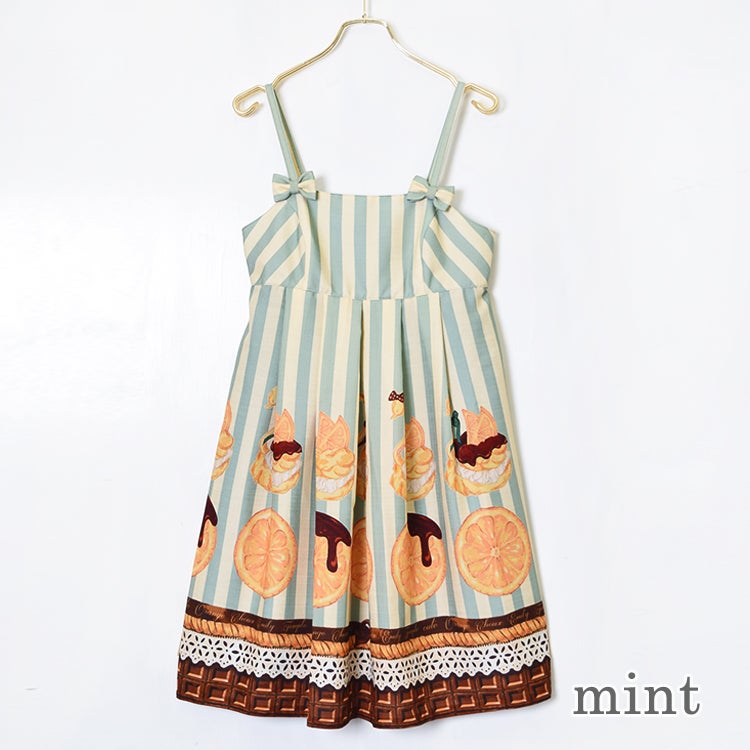 Orange Swan Choux Camisole JSK by Emily Temple Cute