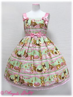 Little Bear's Cafe High Waist JSK by Angelic Pretty