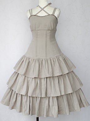 Corruption Gauze Tiered Long JSK by Victorian Maiden