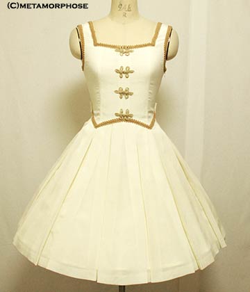 Gold Braid Tuck JSK by Metamorphose Temps de Fille