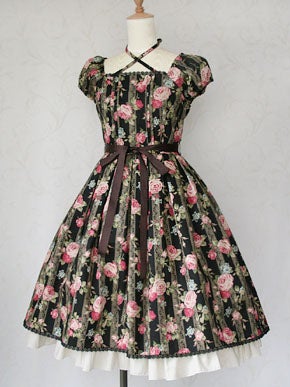 Lace Rose Ribbon OP by Victorian Maiden