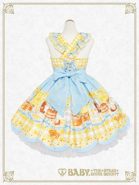フ*ト様 Bee My Sweet Honey ワンピース　カチューシャBABY Bee My Sweet Honey Scalloped JSK by Baby, the Stars Shine Bright