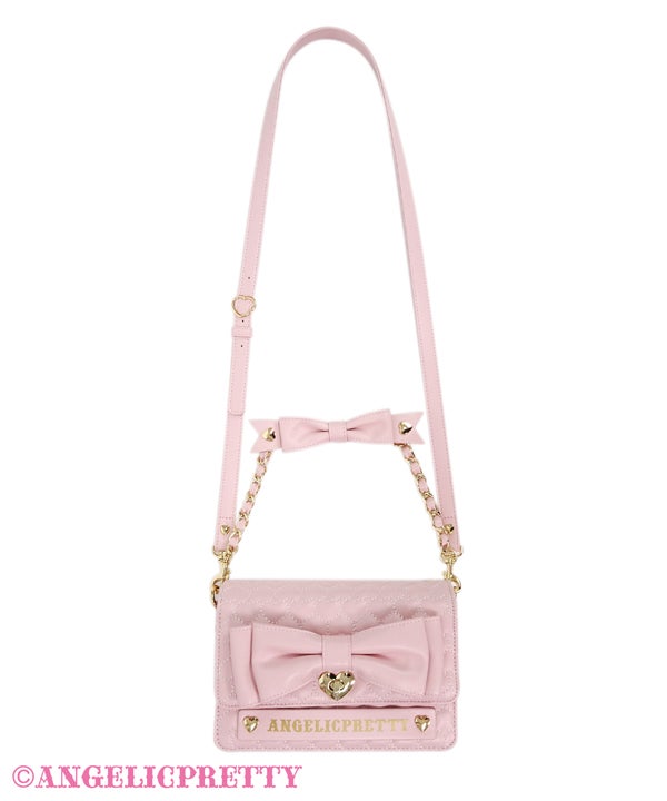 angelic pretty Heart キルティングポシェット ピンク Heart Quilted Pochette by Angelic Pretty