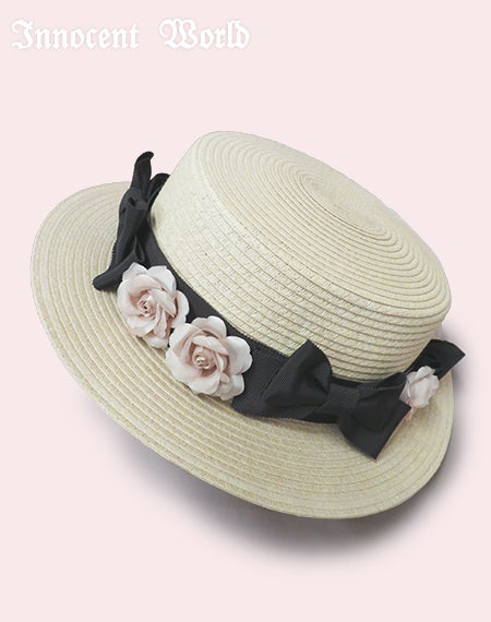 Innocent World リボンハット 帽子 Rose Ribbon Braid Hat by Innocent World