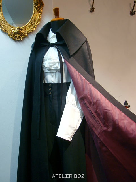 BPN BLACK PEACE NOW コウモリ衿 蝙蝠衿 マント 希少品 美品 Bat Collar Long Mantle by Atelier Boz