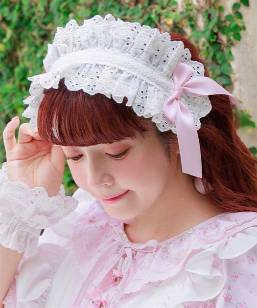 Chalmiere ~ Cotton Lace Headdress by Axes Femme