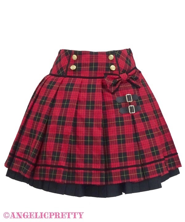 Tartan Check Lesson Skirt by Angelic Pretty