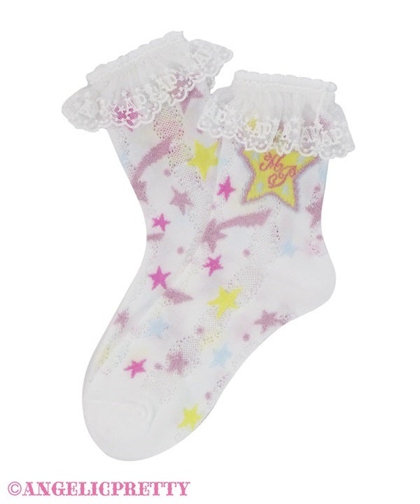 s*h様 Angelic Pretty 靴下3足セット Dreamy Night Cakes Crew Length Socks by Angelic Pretty