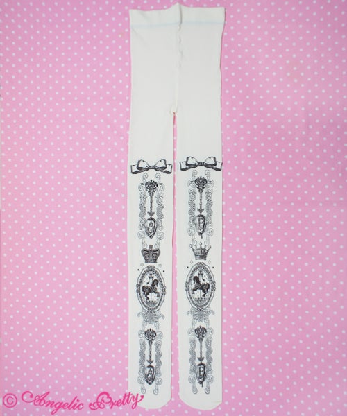 Royal Creamy Chocolate Tights by Angelic Pretty