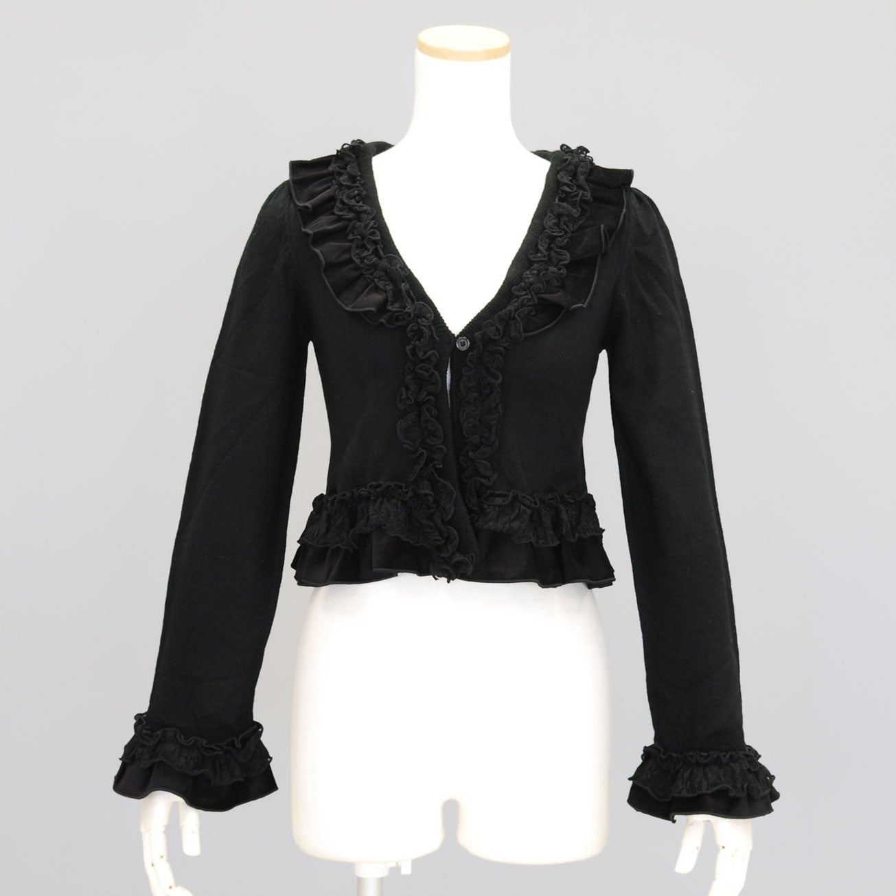 FRILL Knit Sew Cardigan by h.NAOTO