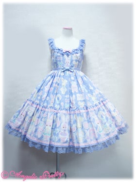Fancy Paper Dolls Tiered JSK by Angelic Pretty