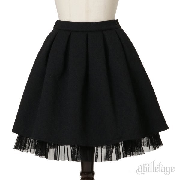 Abilletage ~ CIRCUS Pleated Skirt (Jacquard) by Indie Brand