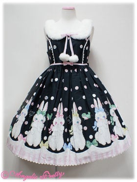 Marshmallow Bunny JSK with Collar by Angelic Pretty