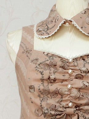 Jewel Ribbon High Waist JSK by Victorian Maiden