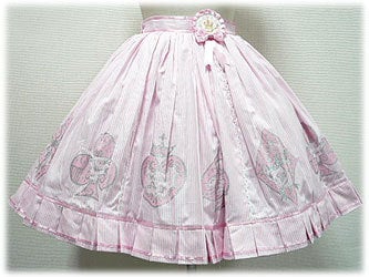 Angelic Pretty  Cards Skirt ピンク Glitter Playing Cards Skirt by Angelic Pretty