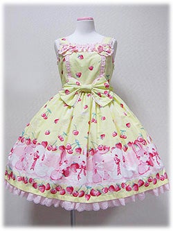 Cherry Berry Bunny Heart JSK by Angelic Pretty