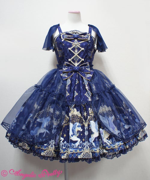 レッグウェア Angelic Pretty Crystal Dream Carnival Crystal Dream Carnival Tiered JSK by Angelic Pretty