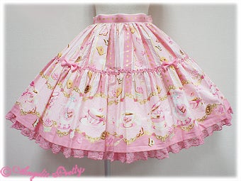 Wonder Party Tiered Skirt by Angelic Pretty