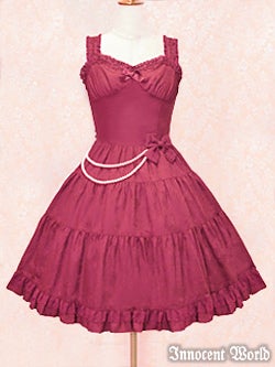 Rose Jacquard JSK with Pearls by Innocent World