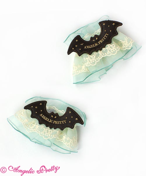 激レア　Angelic Pretty ラベンダー　Magic Bat 蝙蝠ケープ Angelic Bat Wrist Cuffs by Angelic Pretty