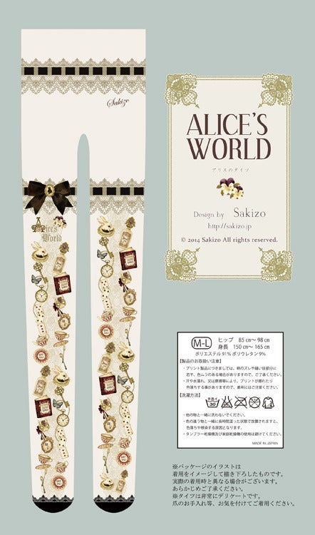 Sakizo | Alice's World Tights by Indie Brand