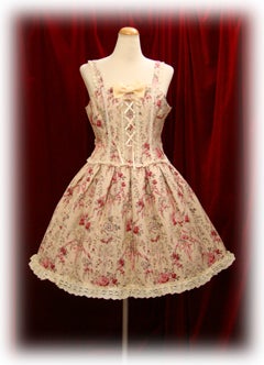 Antoinette Bouquet Print Gobelin Corset JSK by Baby, the Stars