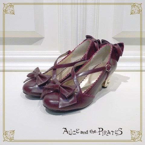 新品 ALICE and the PIRATES ヒール パンプス エンジ A/P Cabriole Leg Cross Pumps by Alice and the Pirates