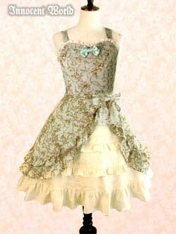 値下中！Innocent World 宮殿の薔薇フレアージャンパースカート Rose Print Flare JSK by Innocent World