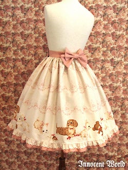 Innocent world　スカート　犬柄　美品 Puppy Skirt by Innocent World