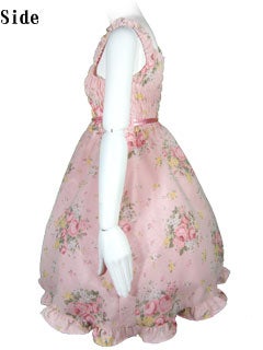 Elegant Rose Chiffon Shirring JSK by MAXICIMAM
