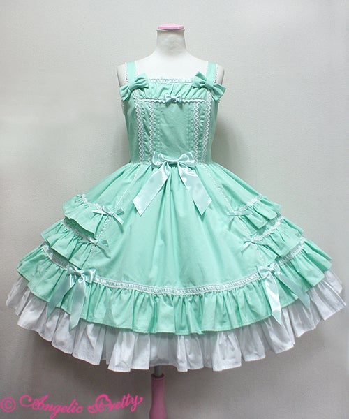 Angelicpretty SunnyDayBrunch JSK ミントグリーン Princess Classical JSK (2017) by Angelic Pretty