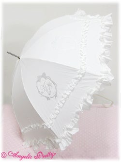 Angelic Pretty Fantasicフレームプリントアンブレラ　白 Fantastic Frame Print Umbrella by Angelic Pretty