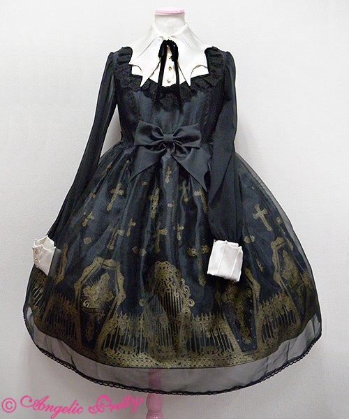 Angelic Pretty Horror Garden ワンピース　黒 Horror Garden OP by Angelic Pretty