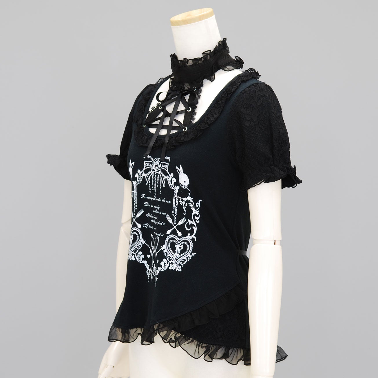 FRILL Design Choker Cutsew by h.NAOTO
