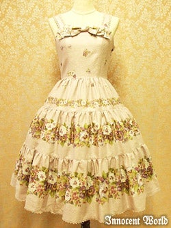 innocent world アンティークパンジージャンパースカートカチューシャ Antique Pansy JSK by Innocent World