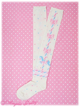 Angelic Pretty シュガーリィカーニバル ソックス Sugary Pony OTKs (2013) by Angelic Pretty