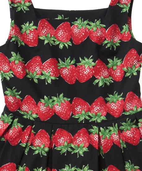 Strawberry Border Square JSK by Jane Marple